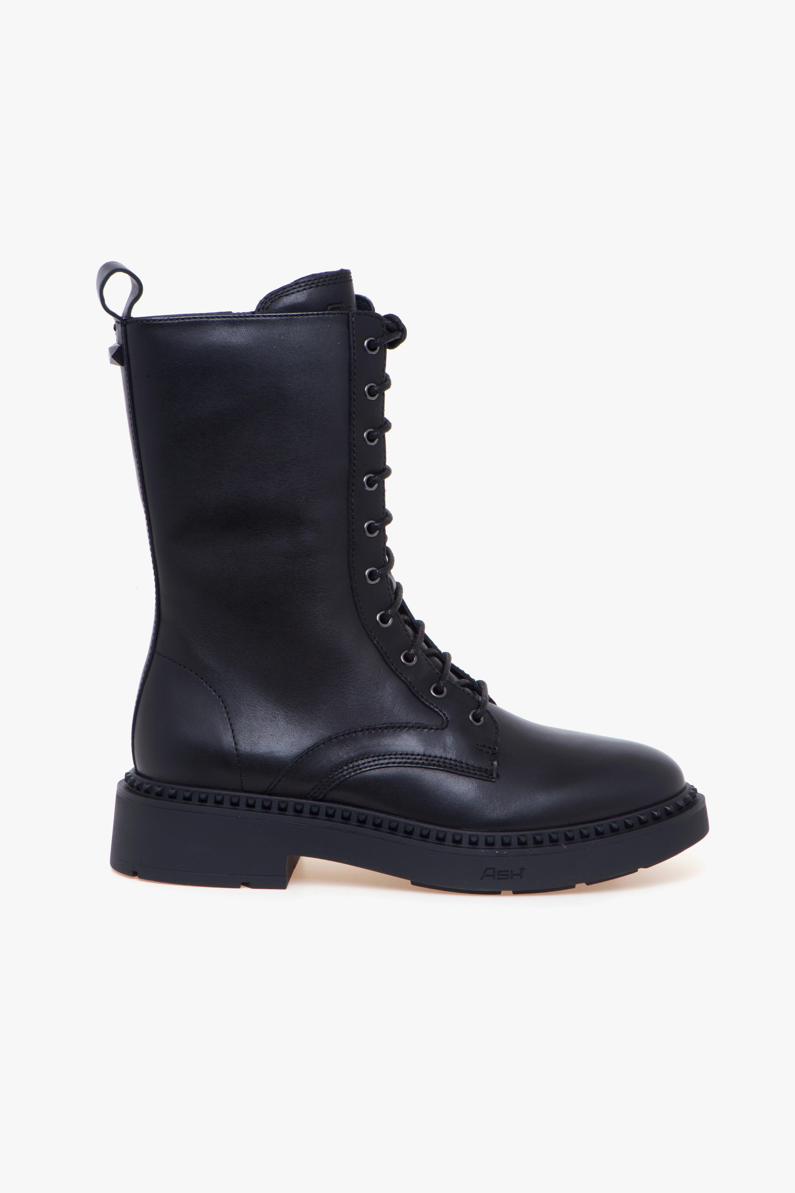 Ash Stivaletti Ash Biker Saldi Tacco Stivaletti Neri Ash ASH