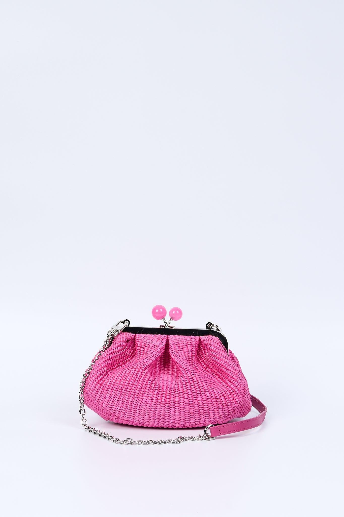 Max Mara Weekend Pasticcino Bag Rafia Fucsia su - Main Image