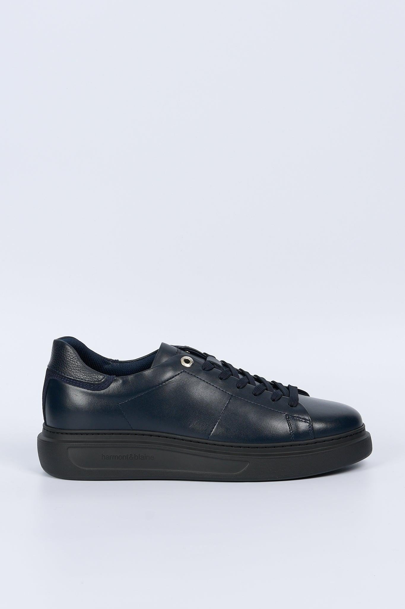 Harmont Blaine Sneaker in Pelle Bianca Uomo su Progetto Seta