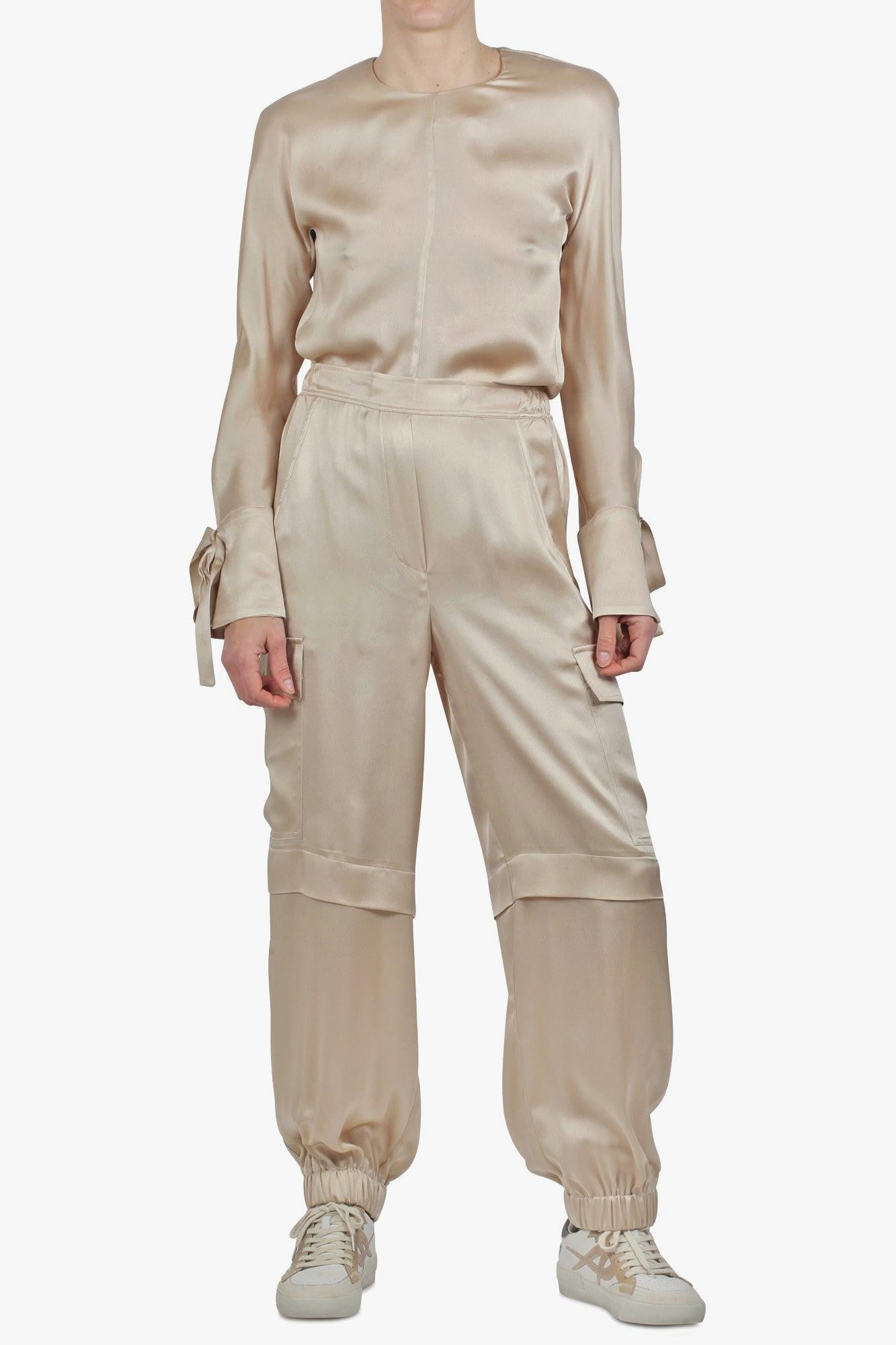 Camicia 430504 Beige su Progetto Seta