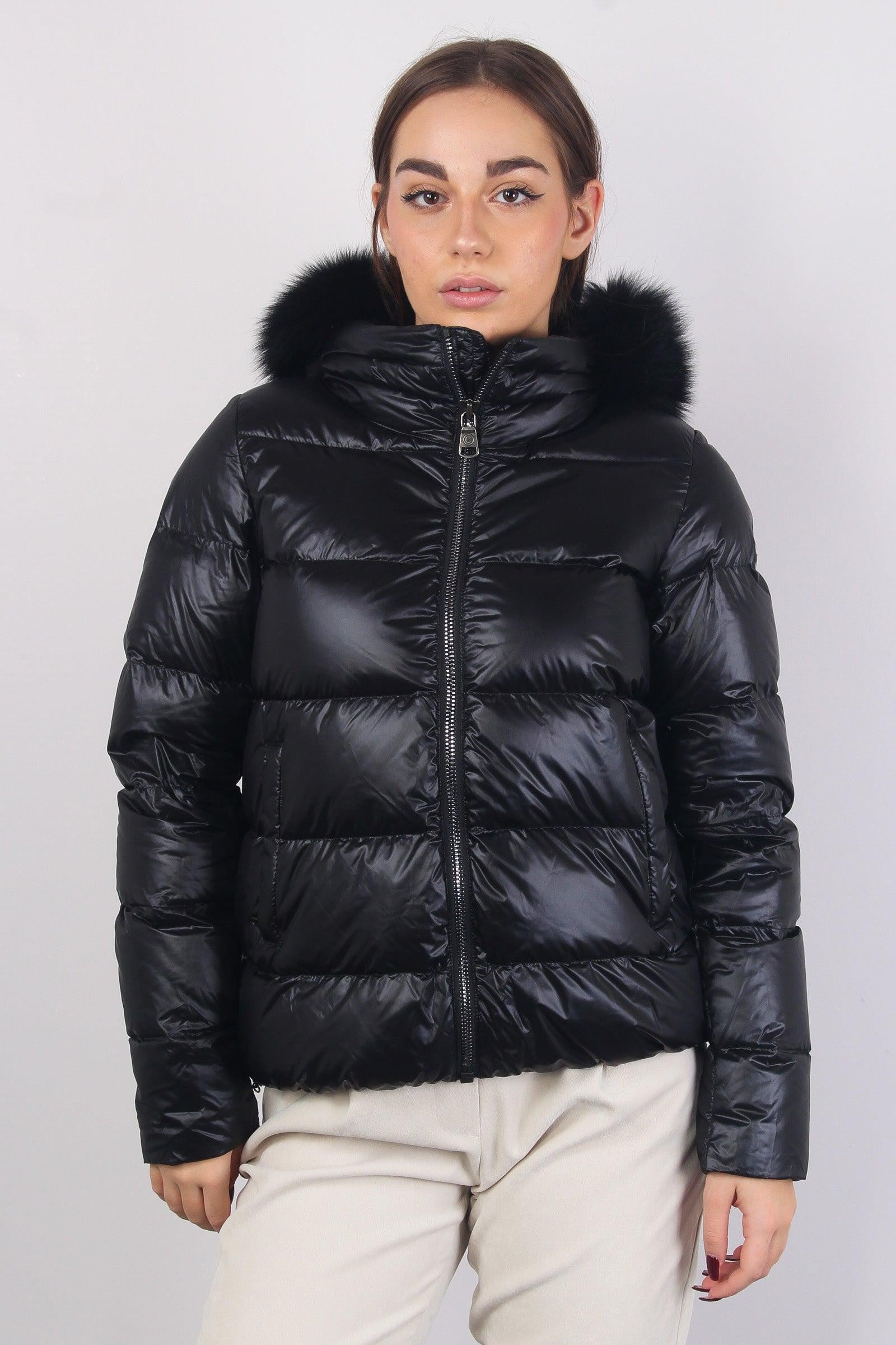 Piumino Corto Pelliccia Colmar Nera Colmar Piumino Corto Over Nero