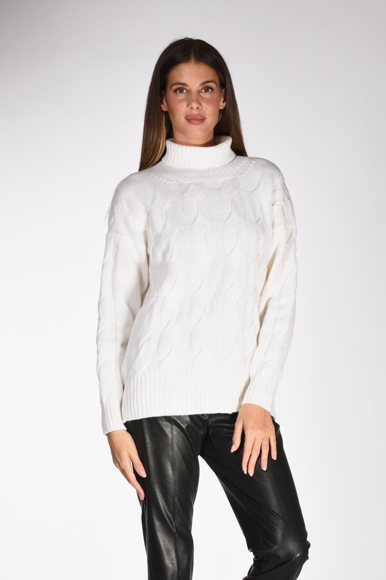 Dolcevita Treccia Bianco Donna su Progetto Seta