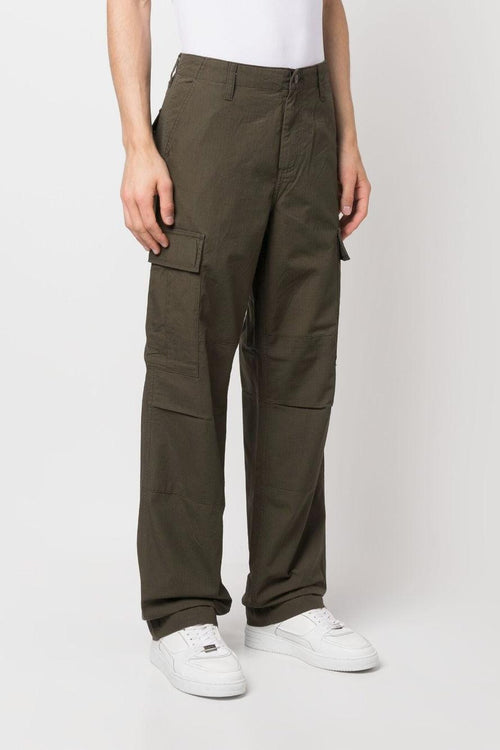 Pantalone Verde Uomo ripstop con applicazione