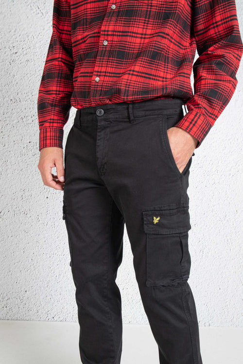 Pantalone Cargo Nero Uomo - 2