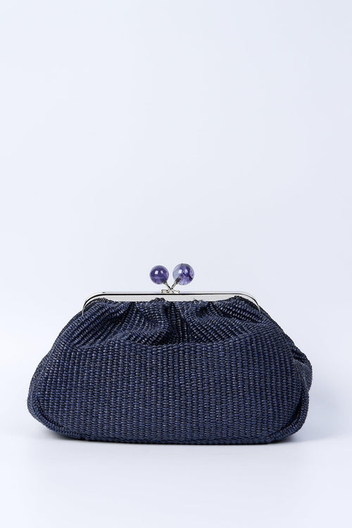 Weekend Pasticcino Bag M Fortuna Rafia Blu Donna