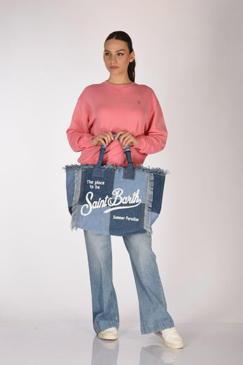Saint Barth Borsa Denim Blu Donna - 2