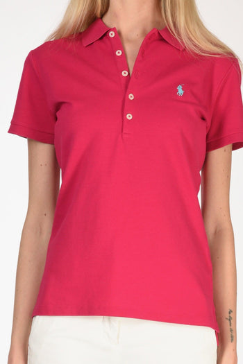 Polo Colletto Fucsia Donna - 3