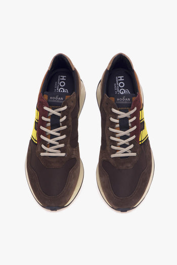 Sneaker H601 in camoscio e tessuto - 5