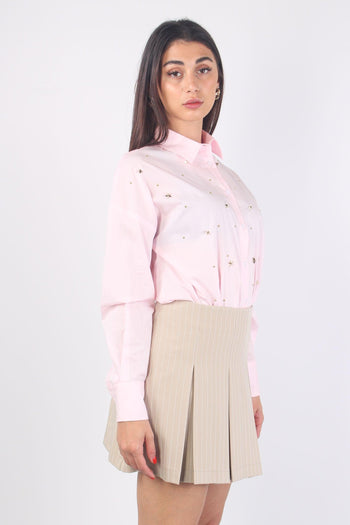 Camicia Applicazioni Stelle Rosa - 5