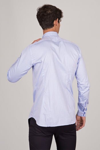 Camicia Collo Francia Azzurro Uomo - 4