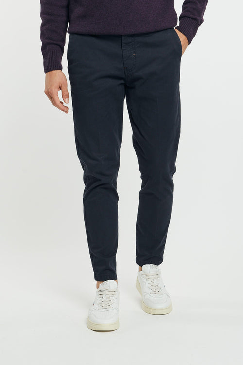 Pantalone chinos tricotina blu 233199-3 - 1