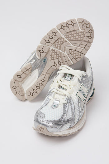 Sneaker Silver Metallic/off White Unisex - 6