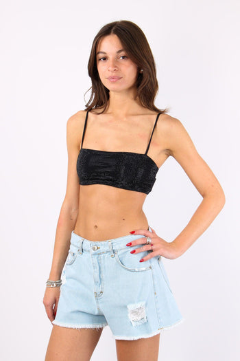 Costume Top Strass Nero - 2