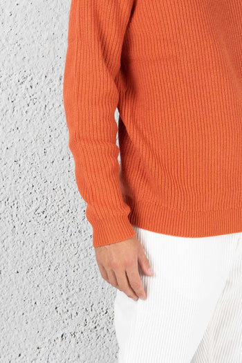 Pull Raglan Costa Inglese Arancione Uomo - 3