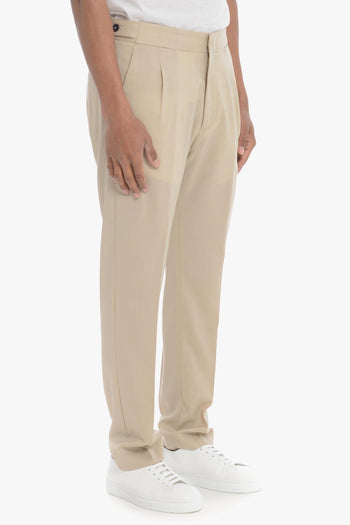 Pantalone Beige Uomo chiusura nascosta - 3