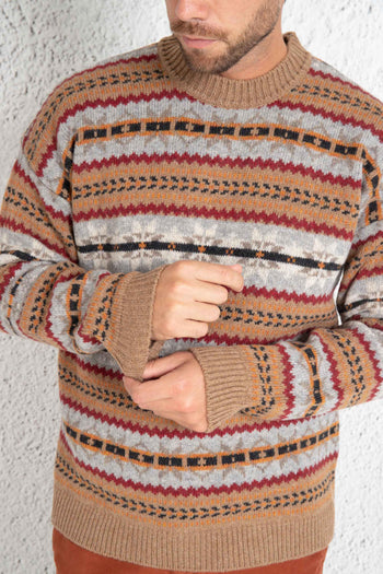 Pull Girocollo Fair Isle Uomo - 4