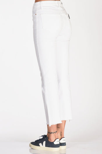 Jeans Sigaretta Bianco Donna - 6