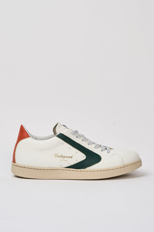 Sneaker Bianco/evergreen/arancio Uomo