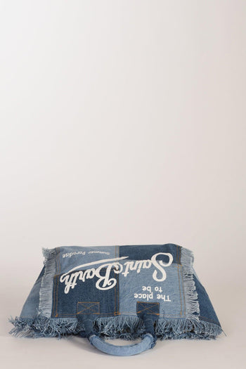 Saint Barth Borsa Denim Blu Donna - 6