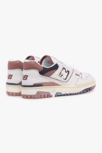 Sneaker 550 in pelle effetto vintage - 3