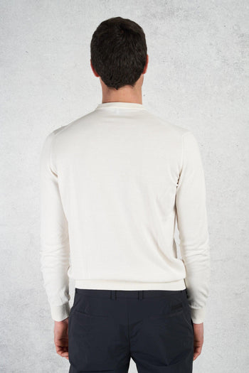 Girocollo M/l Supima Light Dusty Bianco Uomo - 5