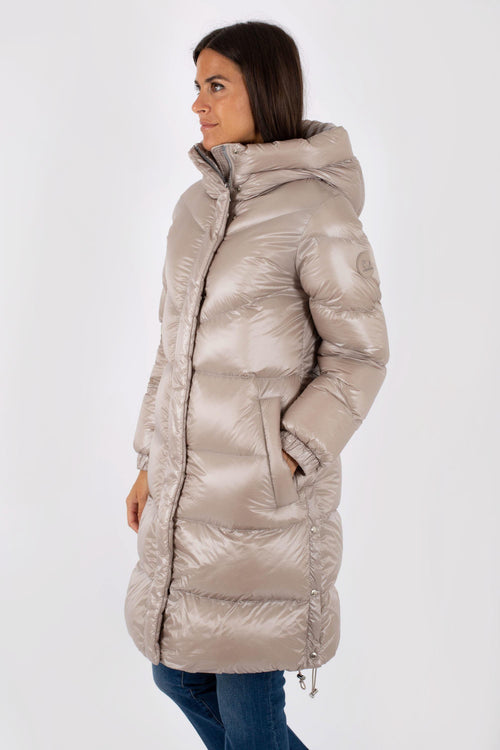 Aliquippa Long Puffer Jacket Grigio Donna