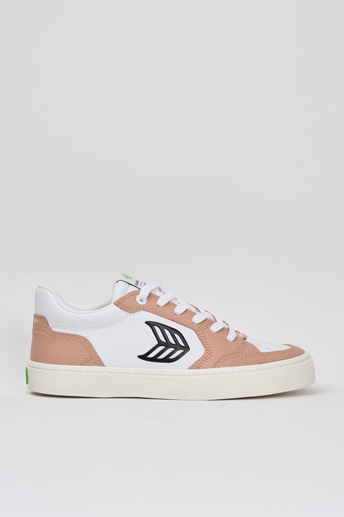 Valley in pelle bianco rosa unisex