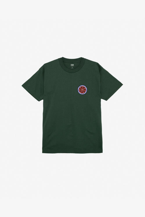 Peace Wheel Tee Verde Uomo