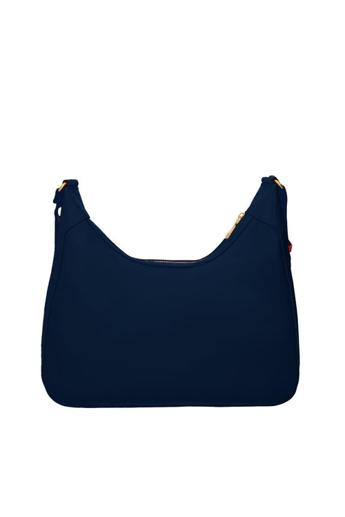 L Hobo Borsa Mezzaluna Blu Donna - 2