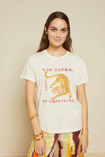 T-shirt Stampa Tigre Naturale Donna - 3