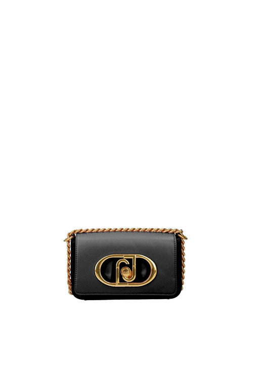 S Crossbody Con Patta Logo Nero Donna