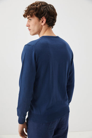 Crew 4 Season Pull Blu Uomo - 4