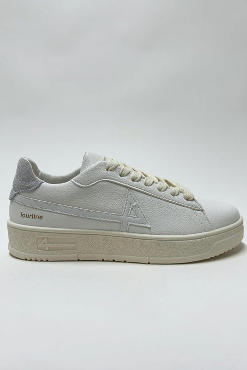 4 Sneakers Basket Bassa Bianco Donna - 2