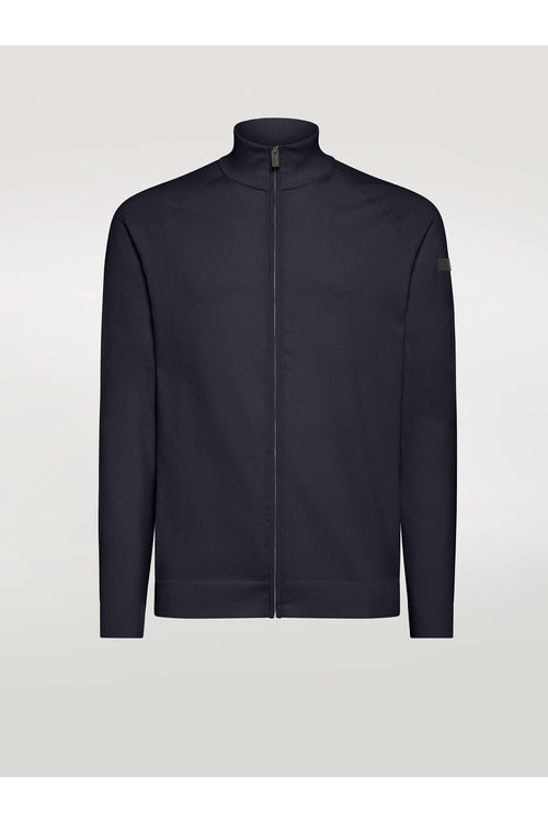 Amos Full Zip Knit Blu Uomo