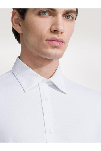 Micro White Shirt Bianco Uomo - 3