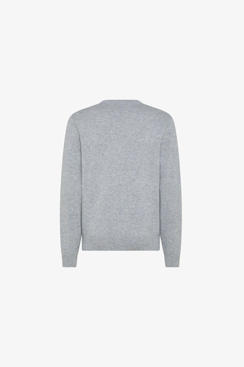 Pull Girocollo Con Losanghe Grigio Uomo - 2