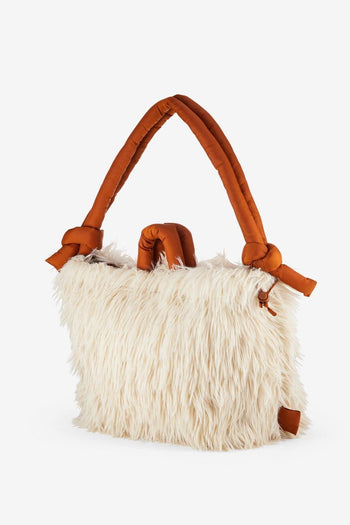 Borsa Ecopelliccia Beige Donna - 2