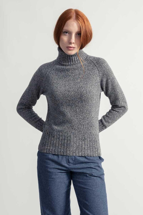 Rifo' Maglia Cashmere Rigenerato Grigio Donna