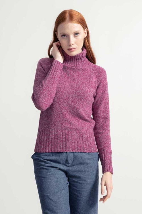 Rifo' Maglia Cashmere Rigenerato Rosa Donna