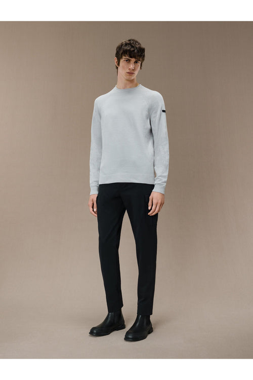 Velvet Round Knit Bianco Uomo