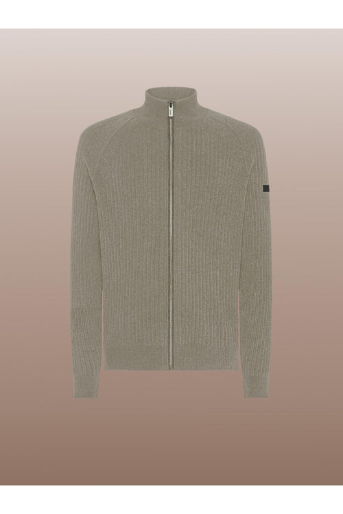 Velvet Rave Full Zip Knit Grigio Uomo