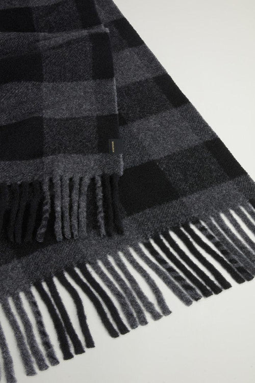 Wool Buffalo Check Scarf Uomo - 2