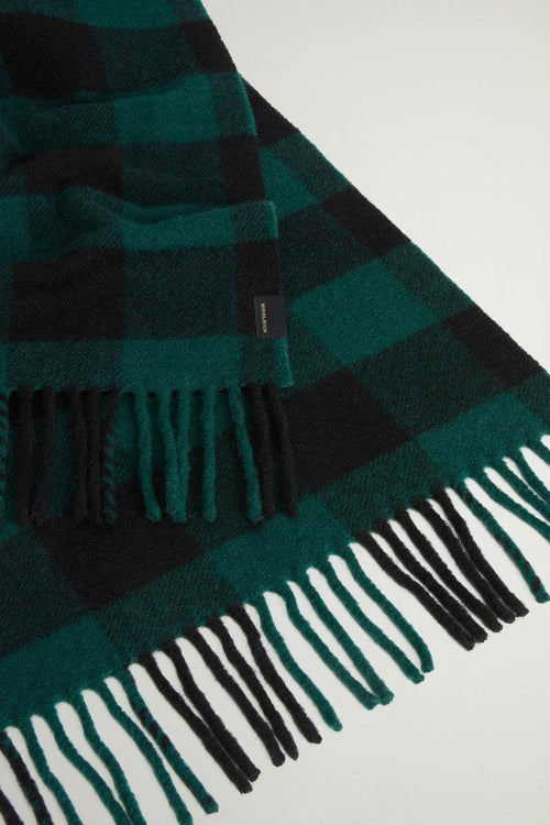 Wool Buffalo Check Scarf Uomo - 2