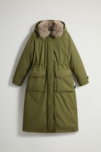 Arctic Long Parka Verde Donna - 4