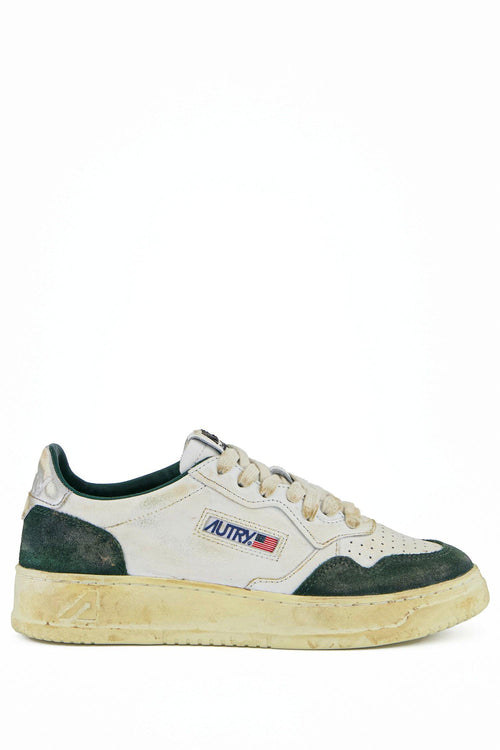 Sneakers Verde Tessuto/Pelle - 2