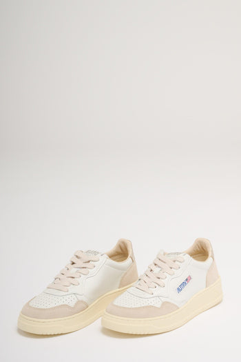 Medalist Low Wom Leat Suede Bianco Donna - 2
