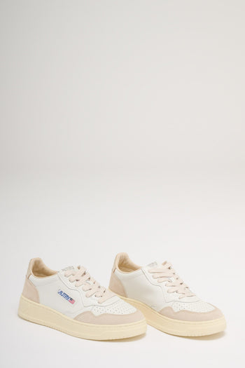 Medalist Low Wom Leat Suede Bianco Donna - 3