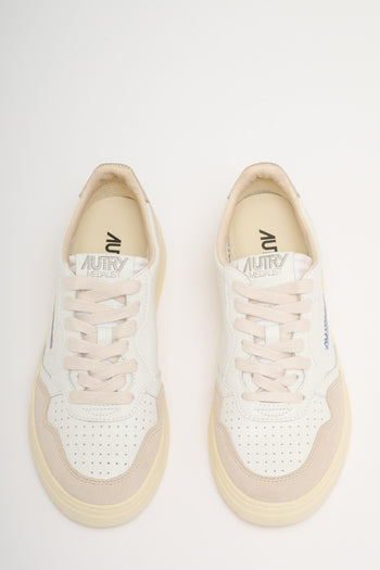 Medalist Low Wom Leat Suede Bianco Donna - 4