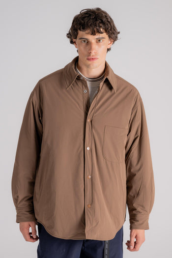 Giacca Overshirt Nylon/Elastane Marrone - 4