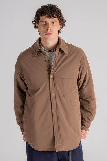 Giacca Overshirt Nylon/Elastane Marrone - 5